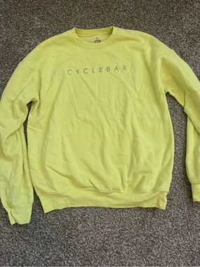 Cyclebar Men's Crewneck Sweatshirt in Lemon Yellow